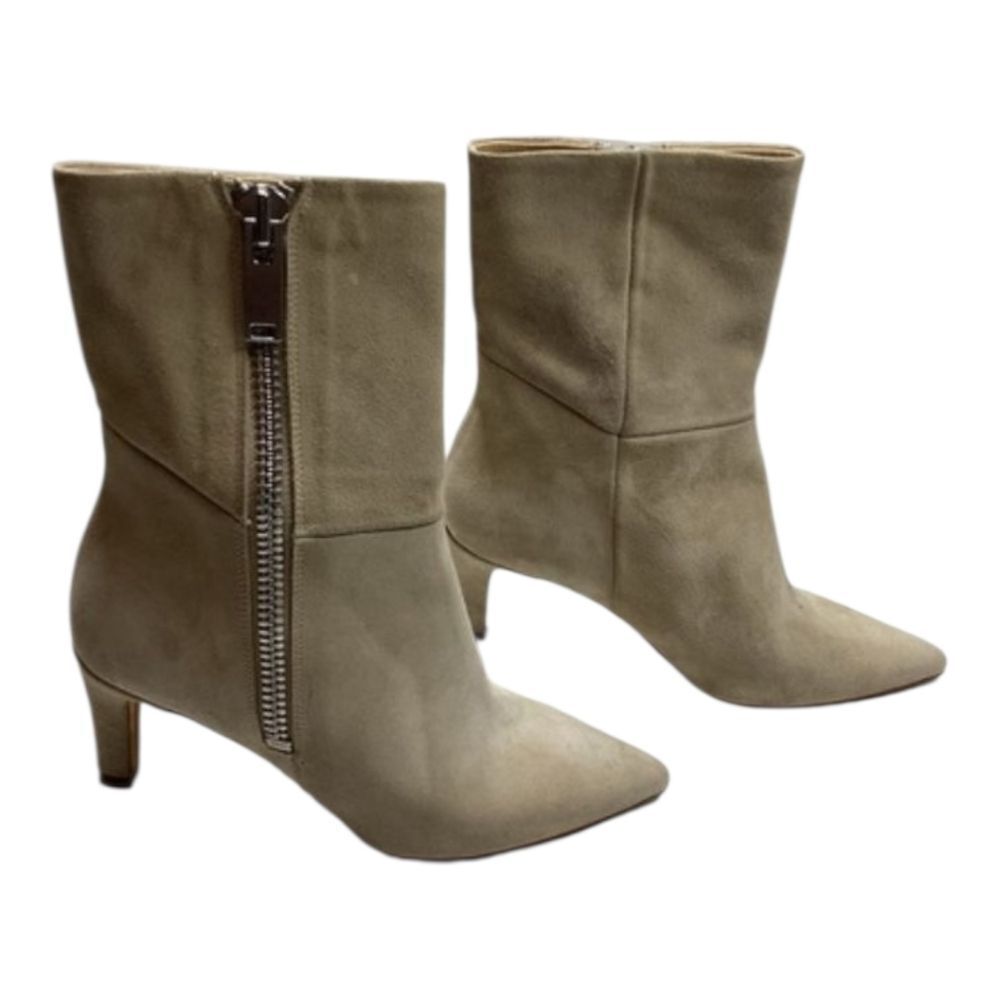 IRO Paris Nador Tan Beige Leather Suede Ankle Boots Size EU‎ 38